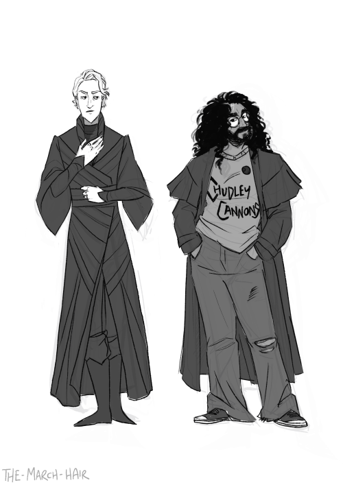 the-march-hair:the-march-hair:The Professors. (aka I do have more than one fandom… sometimes)Draco a