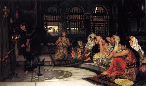 artist-waterhouse:Consulting the Oracle, 1884, John William WaterhouseMedium: oil,canvas