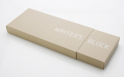thedsgnblog:  Brogen Averill    |    http://brogenaverill.com &ldquo;The Writers Block is a promotional piece for writers at the Pond.&rdquo; Brogen Averill Studio’s portfolio comprises major assignments for a “who’s who” of international