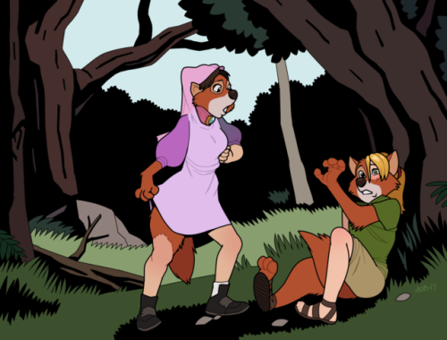 Still riding that Disney TF train! One couple gets real close to Robin Hood and Maid Marian!