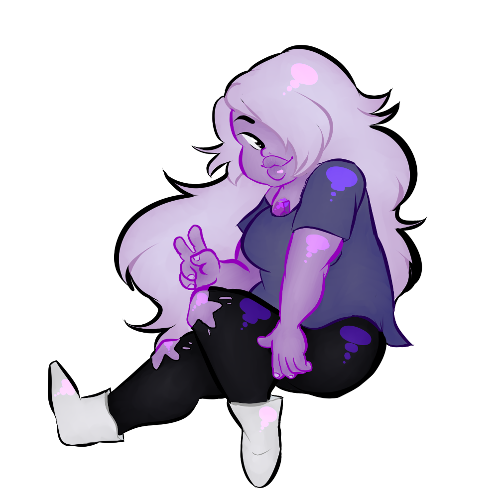 pearlsnose:  I did a collab with gemfused! She did the lineart for Pearl and coloring