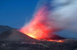 renamonkalou:  Villarrica and Llaima volcanos ~ Chileby Francisco Negroni