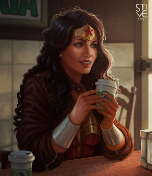 comic-book-ladies:Wonder Woman by Stive Ferreira