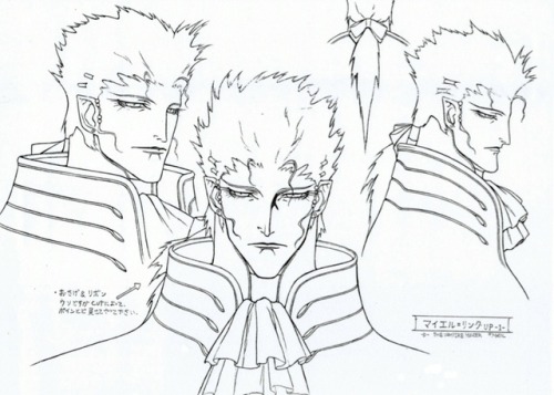 ca-tsuka:Character-design by Yutaka Minowa for “Vampire Hunter D: Bloodlust” movie direc