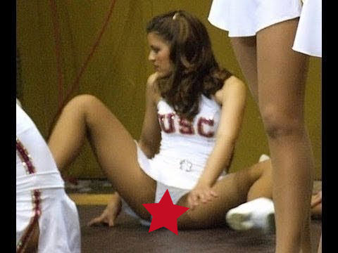 Funny girl cheerleader