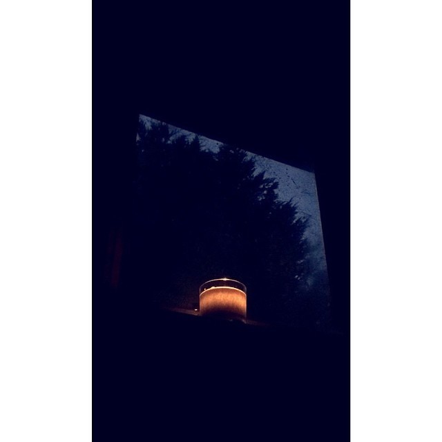 🌲🌌🌜#candle #night #trees #window #sahhipster #rain