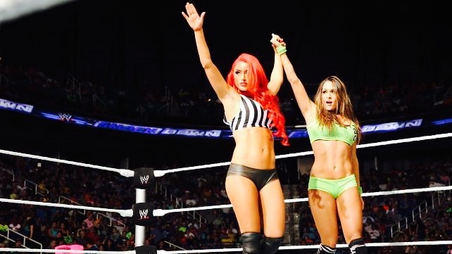 evamariedaily:  Nikki Bella Vs Natalya Special Guest Referee Eva Marie