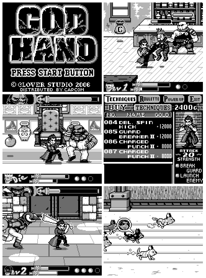 gameboydemakes:  I summon up the powers of the God Hand on Gameboy!    Hand to hand,