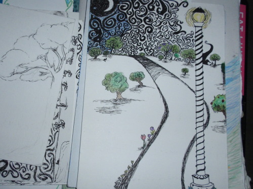 *points Up* This Is The Front Of The Sketchbook Ive Been Carrying Around With Me For About 1 To 2 Years