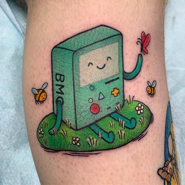Bmo And Adventure Time Image  Bmo Adventure Time Tattoo PNG Image   Transparent PNG Free Download on SeekPNG