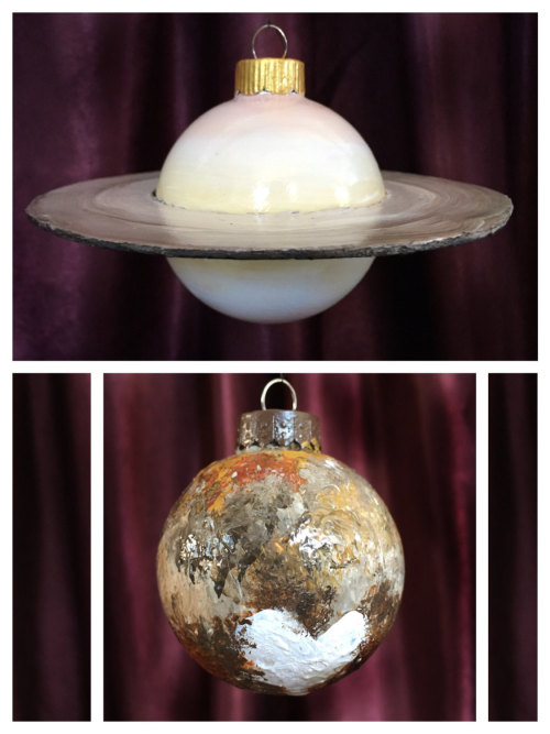 Hand-Painted Solar System Glass Ornament Set By Velaciela On Etsy