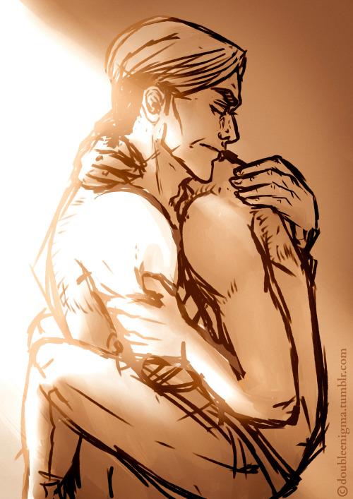 doubleenigma: Eruri, sketch Please don’t leave me. All I wanted was to win this war. Win it fo