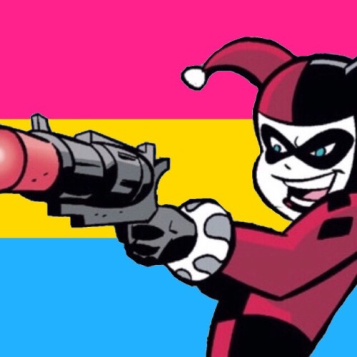 nonbinary and pansexual harley quinn icons ☆