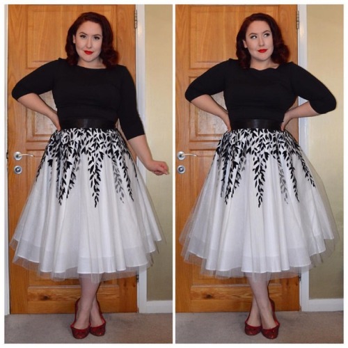 The most perfect skirt for birthday girl fanciness. @tatyanaboutique skirt and @deadlyfemale top, ha