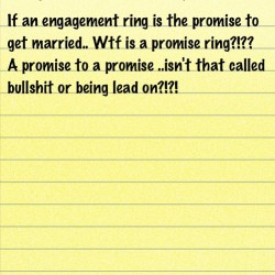 #ijs give the damn girl an engagement ring.