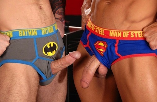 hotandhungitalian:  HOT!  Superhero cocks!