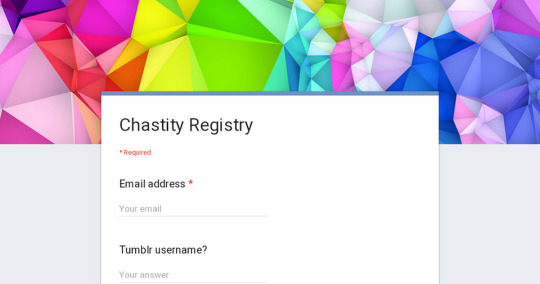 Chastity Registry