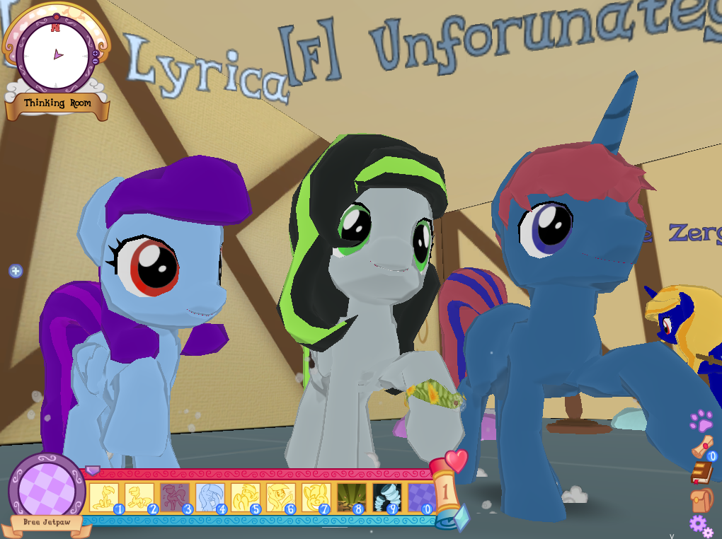 askbreejetpaw:  Fun with friends on Legends of Equestria! :3  We all hung out for