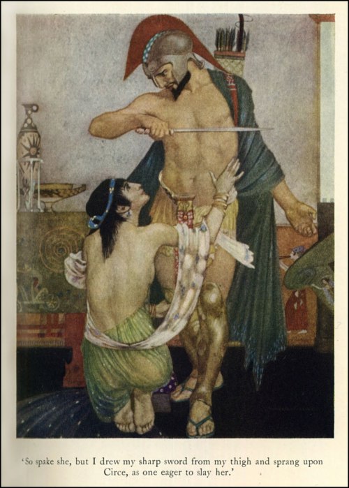 An illustration by William Russell Flint from a version of The Odyssey of Homer