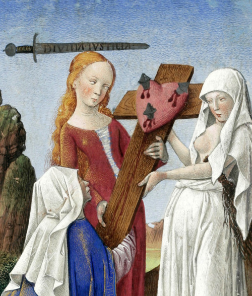 crucified heartRené of Anjou, Le mortifiement de vaine plaisance, France ca. 1470Cologny, Fon