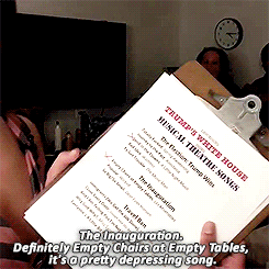 dailyphillipasoo:We are describing Trump’s White House using musical theatre songs.