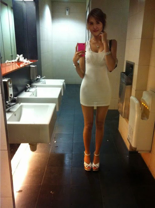 sexykatsy:My white guy friend bought this dress for me but he didn’t buy any panties or bra. He said
