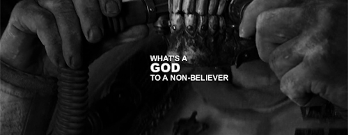 prettiestcaptain:Will he make it out alive?Alright, alright, no church in the wild.