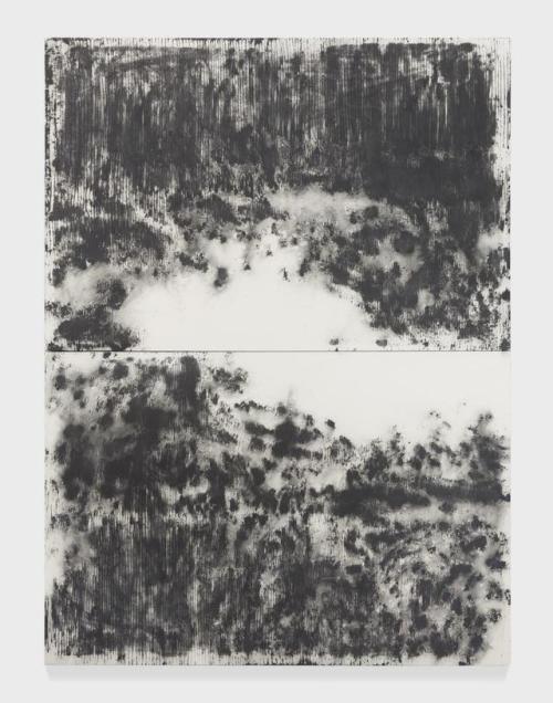 Angel Otero, Daughters of wheat and sky, 2014. Silicone and graphite on linen.