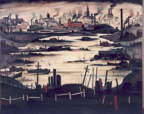 L.S. Lowry, The Lake, 1937; Welsh Lake, 1947