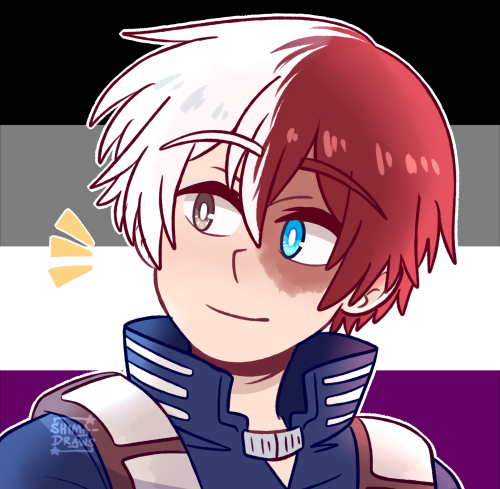 shima-draws:Todoroki pride icons!! ✨ I believe these are all the requests I received for him, but if