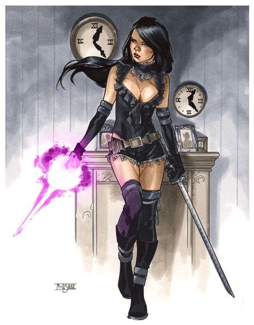 thebestthereiswaswillbe:  Mahmud Asrar showcasing his talent with this collection of steampunk ladies of the MCU and DCU 