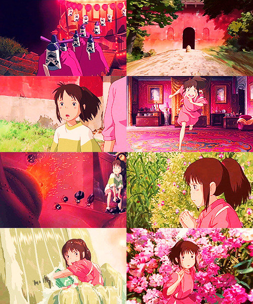 Non-Disney movies - color meme1. Spirited Away - pink