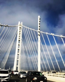 Bridge views. Almost lost my phone trying to be “artistic “.  (at San Francisco-Oakland Bay Bridge)
