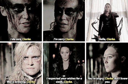 dreamaboutlifeagain:It might have been a phrase that meant something to Lexa, words she said over an