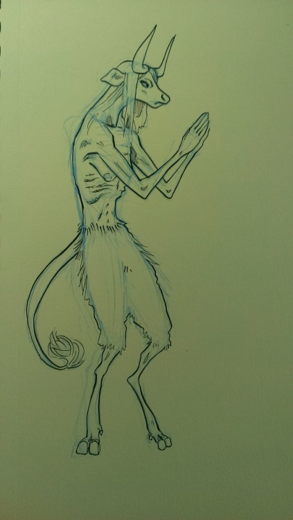 The birth of The Monster. Design sketches by Zach Lehner ( minisaurusrex ) for “The Test,&rdqu
