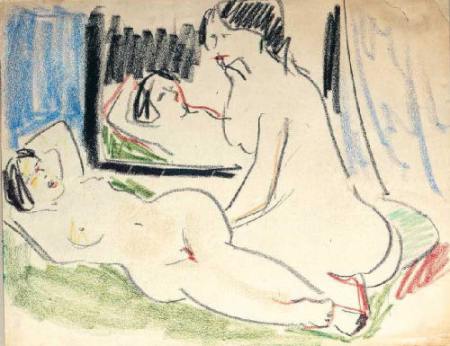 ernstludwigkirchner:Zwei Akte (1909) Museum Kunts Palast, Düsseldorf