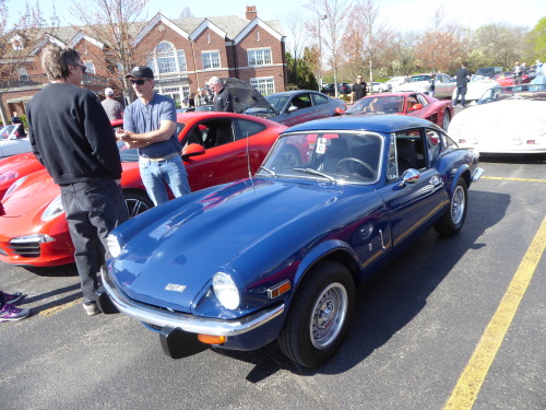 fromcruise-instoconcours:  Triumph GT6 Mk III, the final evolution of the MG MGB GT rival. I’d take one of these over the MGB all day, the more aggressive styling looks way better in my opinion.