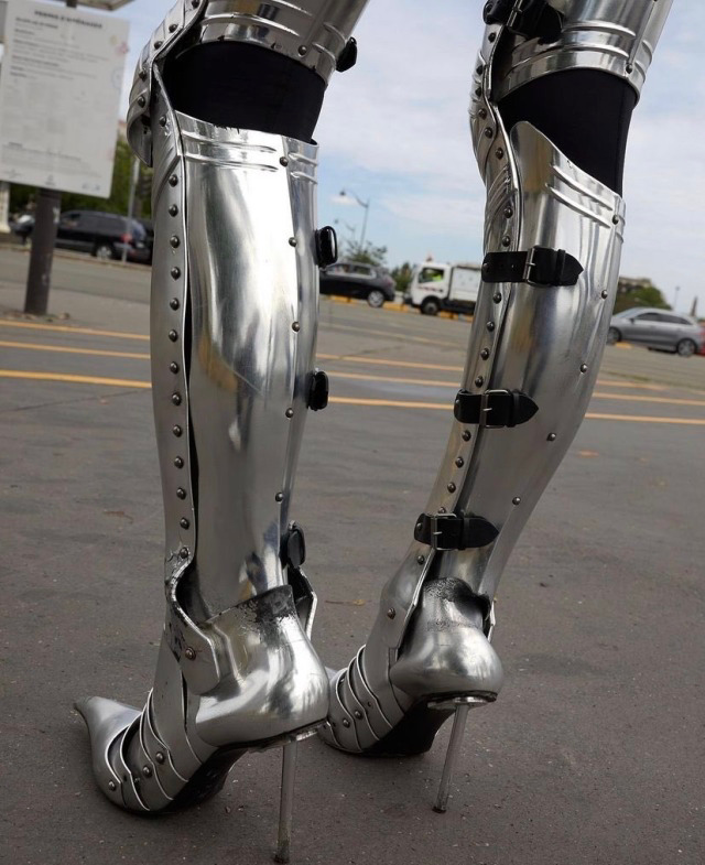 image therapy — Balenciaga: Armor Chevalier High-Heel Boots ...