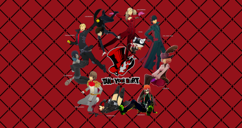 Persona 5 Render Collab Between Several Artists-