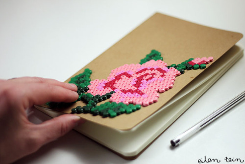 DIY Cross Stitch Inspired Perler Beads Journal Cover Tutorial from EilenTein here. I used Chrome to 