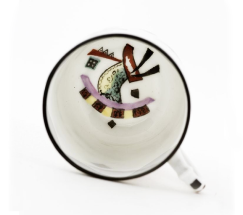 Wassily Kandinsky, mocca cup and plate, 1921/25. Porcelain. Made in Russia. Photo: Lucía Morate Beni