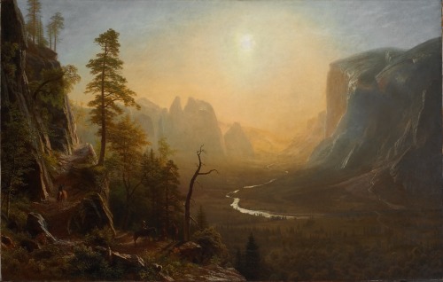 Yosemite Valley, Glacier Point Trail, Albert Bierstadt, ca. 1873