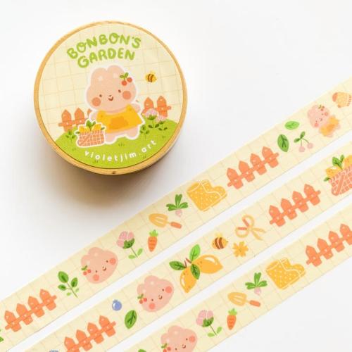 Bonbon’s Garden Washi Tape byVioletJimArt