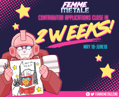 femmemetalezine: Contributor Applications for the Femme Metale Zine close in about 2 weeks, on June 