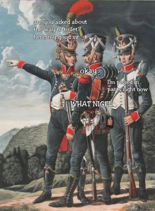 lobsterwarrior:Captions about Napoleonic soldiers. Images by Sergey Letin are very funny… And I deci