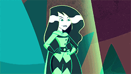 kimpossiblc:10 KIM POSSIBLE VILLAINS (IN NO PARTICULAR ORDER): Shego“Hold it right there, slick. I d