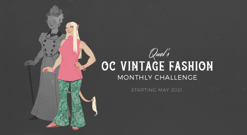 I just launched a super cool monthly fashion challenge for folks who like to draw their OCs &amp