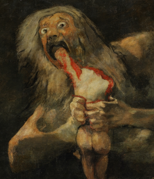 Saturn Devouring His Son (and detail) by Francisco de Goya y Lucientes Spanish, 1820-1823mixed metho