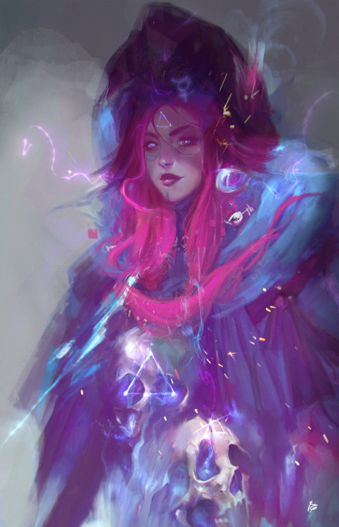 Skulls Witch  Raquel Cornejo www.artstation.com/artwork/XPROD