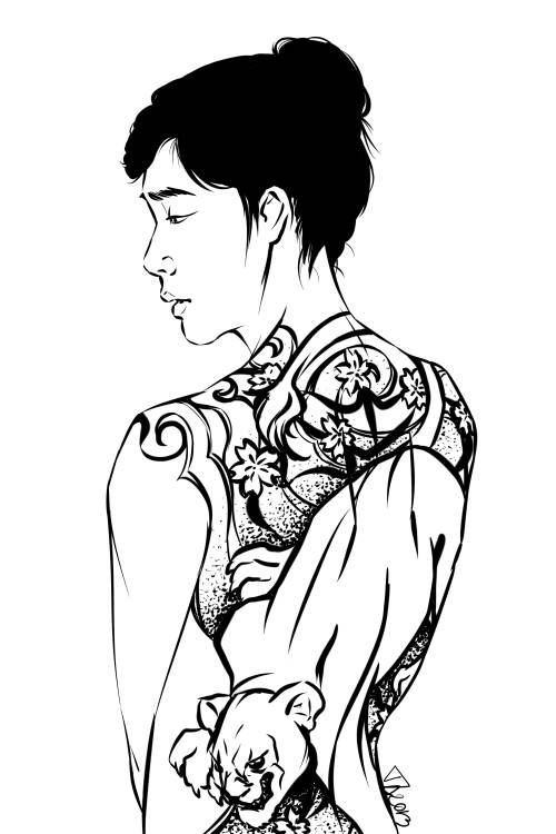 So… I really like tattoos when they blend in the person… something like that… s